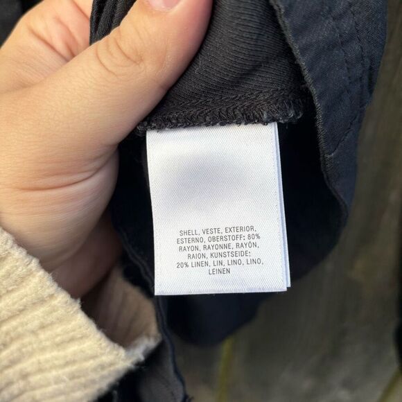 Maeve by Anthropologie Black Button Front Top / 10 - Picture 4 of 5